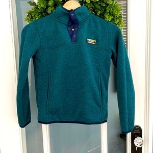 LL Bean Fleece Pullover Size 8 kids